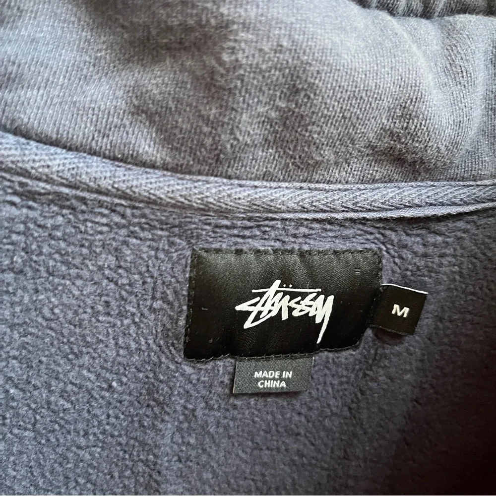 Stussy Colorblock Quarter Zip Sweatshirt Size M - Picture 8 of 9